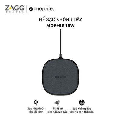 Đế sạc không dây Mophie 15W - Hàng chính hãng
