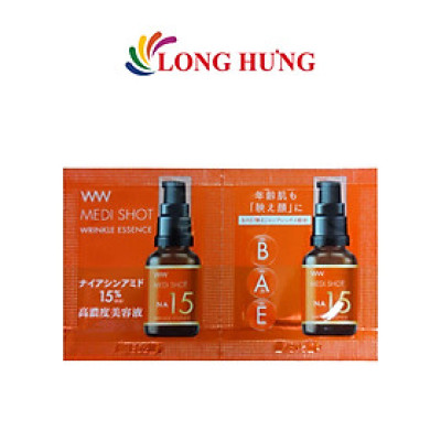 Tinh chất trẻ hóa da Meishoku Medi Shot NA15 Wrinkle Essence (1ml/30ml) - Hàng chính hãng