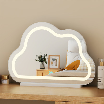 Gương đèn LED để bàn trang điểm hình đám mây xinh decor phòng thương hiệu IGA - GP403