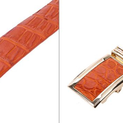 Thắt Lưng Nam Da Cá Sấu Gai Lưng Bản Lớn Huy Hoàng HT4226 - Vàng