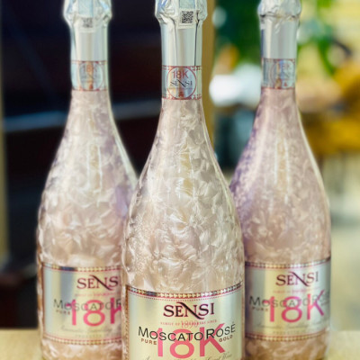 Vang Sủi Hồng Sensi 18K Prosecco Rose Rượu Vang Ý Sủi Hồng Nhập Khẩu Chính Hãng Fall In Love With MonteCarlo