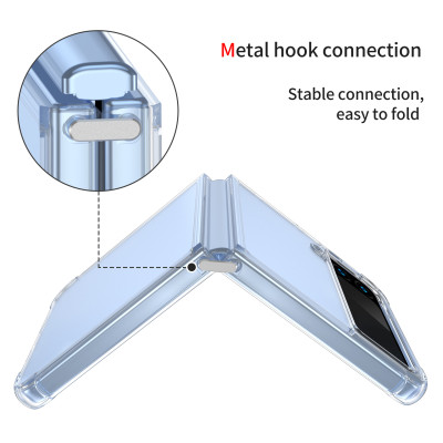 Ốp Lưng PC Trong Suốt Dành Cho Samsung Galaxy Z Flip 4 - Hàng Chính Hãng LEEU DESIGN