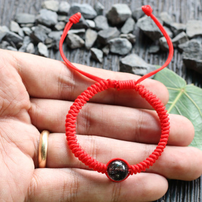 Vòng Tay Kết Dây Hạt Thạch Anh Tóc Đen Ngọc Quý Gemstones GA24