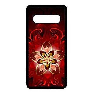 Ốp lưng điện thoại dành cho Samsung S10 Plus Họa Tiết Hoa Đỏ