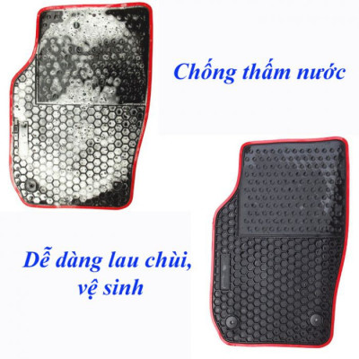 Thảm sàn, lót sàn cao su xe Nissan Navara Hàng 3D cao cấp, không mùi, dễ vệ sinh