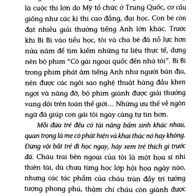 Mẹ Dành Cả Thế Giới Cho Con