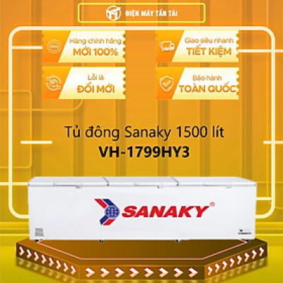 VH-1799HY3 - Tủ đông Sanaky inverter 1500 lít VH-1799HY3 - Hàng chính hãng