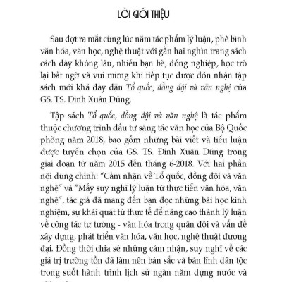 Tổ Quốc Đồng Đội Và Văn Nghệ