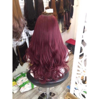 Tóc kẹp chữ u cao cấp màu nỗi chịu nhiệt- hình thật