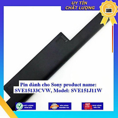 Pin dùng cho Sony SVE15133CVW  Model: SVE151J11W - Hàng Nhập Khẩu MIBAT989