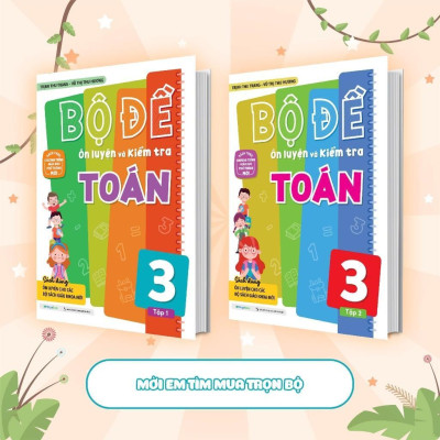 Sách - Bộ Đề Ôn Luyện Và Kiểm Tra Toán Lớp 3 - Tập 1 - Megabook