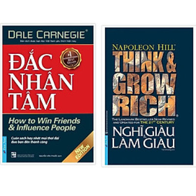 Sách - Combo Bìa cứng Đắc nhân tâm + Nghĩ giàu và làm giàu - FirstNews