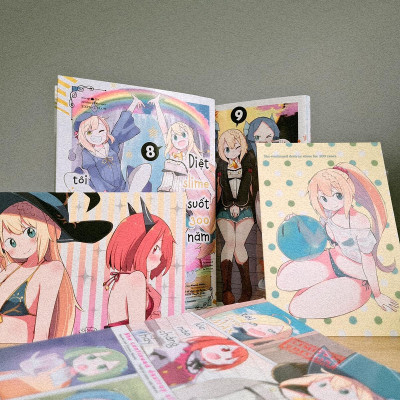 [Combo Manga] Diệt Slime Suốt 300 Năm, Tôi Levelmax Lúc Nào Chẳng Hay - Tập 8 + Tập 9 - Tặng Kèm Booklet 48 Trang + 2 Postcard Hai Mặt Bồi Cứng