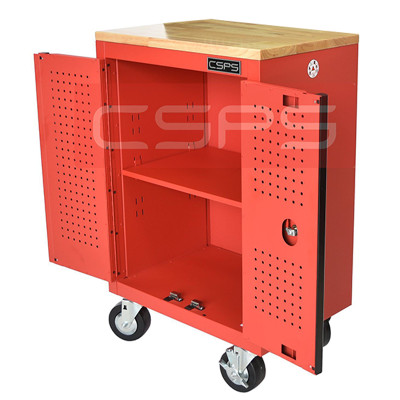 Tủ dụng cụ CSPS 61cm - 00 hộc kéo màu đỏ mặt ván gỗ