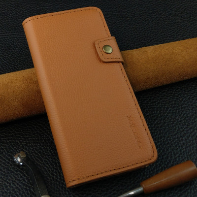 Bao da cho điện thoại Samsung A32 4G dạng ví da bò thật