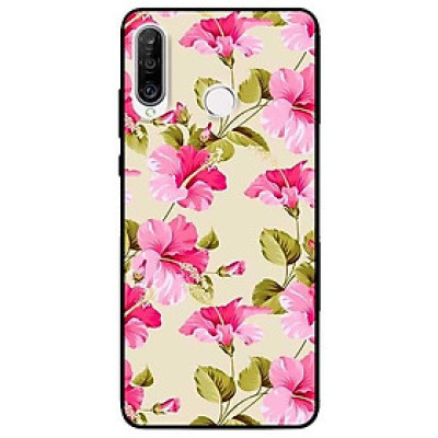 Ốp lưng dành cho Huawei P30 - P30 Lite - Y7 Pro - Y9 2019 mẫu Hoa Bụt Hồng