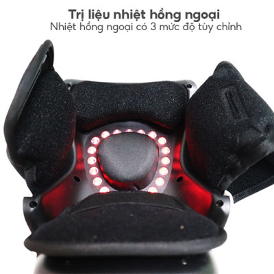 Máy Massage Đầu Gối Nikio NK-186 - Công Nghệ Rung, Túi Khí Xoa Bóp Nhẹ Nhàng Giúp Khớp Gối Thư Giãn, Giảm Đau Nhức - Kết Hợp Miếng Dán Xung Điện Matxa Giãn Cơ, Giảm Đau Nhức Toàn Thân - Dòng Pin Sạc