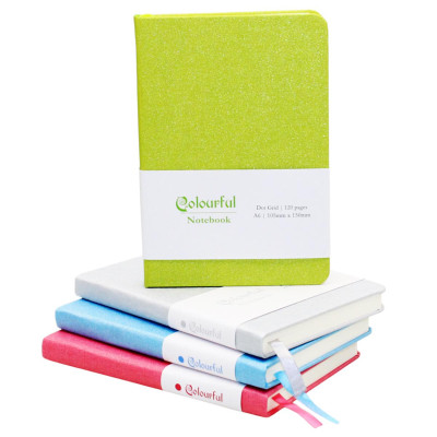 Sổ Colourful Notebook A6 - Dòng Kẻ Chấm - 120 Trang 100gsm - The Sun - Màu Bạc