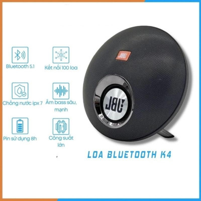 Loa bluetooth playlist K4+ - Đẳng cấp vượt trội - Âm thanh hay, trầm, ấm, kiểu dáng đẹp - Hàng chính hãng