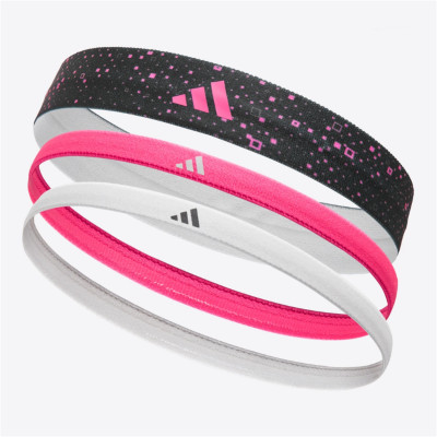 Băng Đô Thể Thao Freesize Chính Hãng ADIDAS ADAC-16160 Hairband (Bộ 3 Sợi) - Thun Co Giãn Cao Cấp