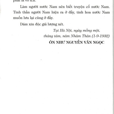 Sách - Truyện Cổ Nước Nam