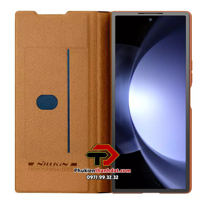 Bao da cho SamSung Galaxy Z Fold6 chính hãng Nillkin QIN có ngăn đựng bút - Hàng nhập khẩu