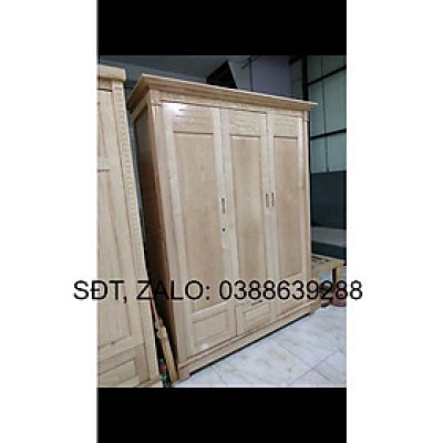 Tủ quần áo gỗ sồi 3 cánh giá thật
