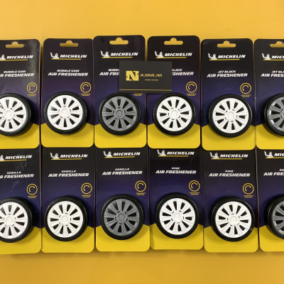 Sáp Thơm  ÔTô MICHELIN Khử Mùi Xe Hơi Cao Cấp - Michelin Organic Can Air Freshener (Hàng Chính Hãng)-mùi hương jet Black 