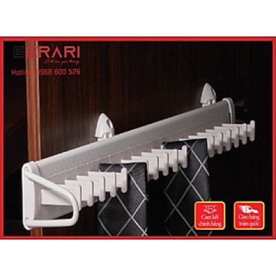 {CHÍNH HÃNG} Giá vắt cà vạt đa năng, ray giảm chấn mã GW017 thương hiệu Gerari