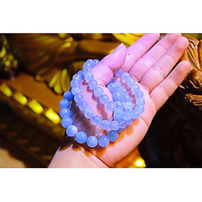 Vòng Tay Đá Aquamarine thiên nhiên 100%