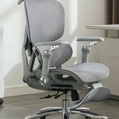 Ghế Công Thái Học Cao Cấp New Beginning 816-5 – Tựa Đầu, Đỡ Lưng, Gác Chân, Massage & Thông Gió