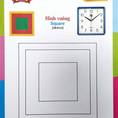 Bé Tô Màu Hình Dạng Và Học Tiếng Anh