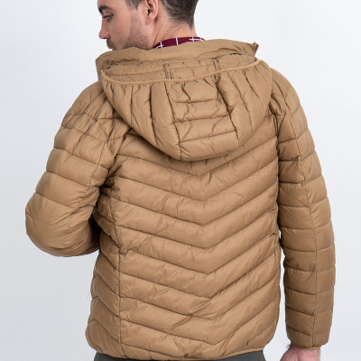 Áo Jacket nam Novelty 03 lớp lông vũ màu nâu NJKMMTMNLR1805314