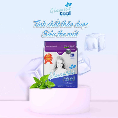 Combo 2 Băng vệ sinh thảo dược Glamiss Cool ban ngày 24cm siêu mát siêu khô thoáng