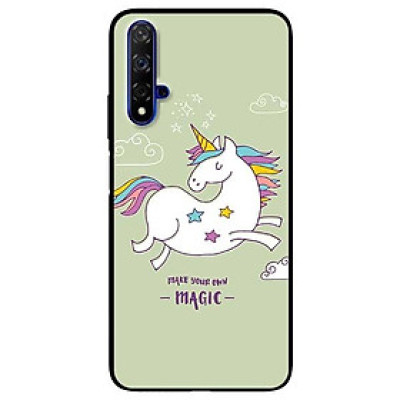 Ốp lưng dành cho Huawei 5t - Mate 20 - Mate 20 Pro mẫu Ngựa Nền Xanh Magic