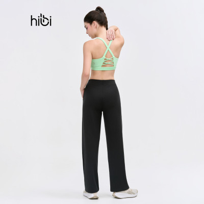 Áo bra tập Yoga Gym Hibi Sports BA520, kiểu 2 dây lưng tam giác, kèm mút ngực, chất vải cao cấp