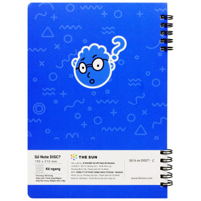 Sổ Lò Xo Note DISC? A5 - Kẻ Ngang - 160 Trang 80gsm - The Sun - C