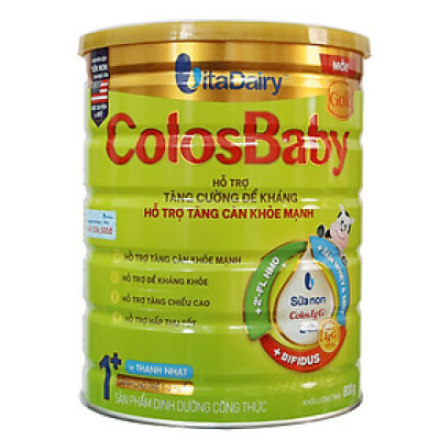 Sữa Công thức Colosbaby Gold 1+ Mới vị THANH NHẠT lon 800G (1-2 tuổi)
