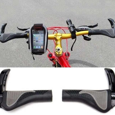 Combo Khóa xe đạp 5 số đổi được mã +Tay nắm xe đạp thể thao sừng trâu chống trượt bộ 2 chiếc hàng loại 1