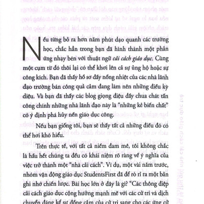Sách - Những Lá Thư Gửi Nhà Cải Cách Giáo Dục Trẻ - Letters To A Young Education Reformer