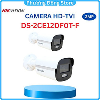 Camera HDTVI ColorVu 2.0MP thân trụ HIKVISION DS-2CE12DF0T-F Hỗ trợ đèn trợ sáng 40m, Chống ngược sáng, có màu đêm - Hàng chính hãng