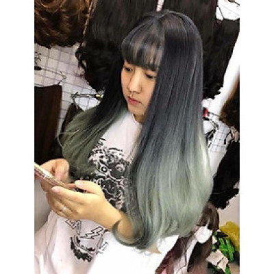 Tóc giả omber cao cấp- tặng lứoi chùm tóc- hình thật