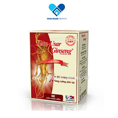 Viên nhân sâm multivitamin HOM USAR GINSENG Hộp 60 viên - Hỗ trợ tăng cường sức khỏe, nâng cao sức đề kháng