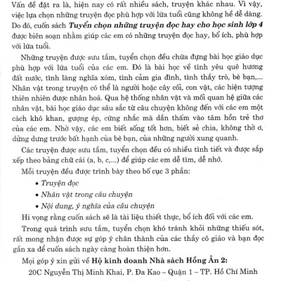 Tuyển Chọn Những Truyện Đọc Hay Cho Học Sinh Lớp 4 (Dùng Chung Cho Các Bộ SGK Hiện Hành) - HA