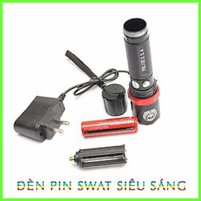 Đèn Pin Swat Siêu Sáng Kèm Pin Và Sạc