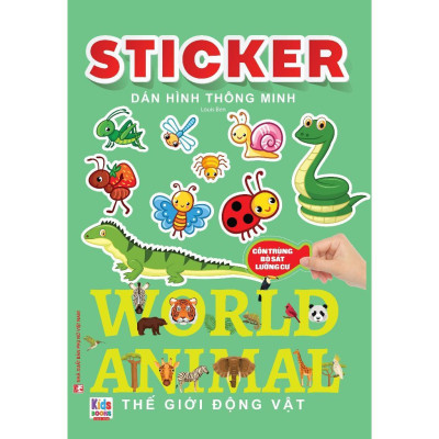 Sách - Sticker Dán Hình Thông Minh - Thế Giới Động Vật - World Animal - Việt Thư