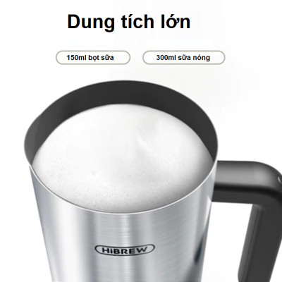 Máy tạo bọt sữa Nóng và Lạnh 4 trong 1 Thương hiệu Mỹ cao cấp HiBREW - M3A - HÀNG NHẬP KHẨU