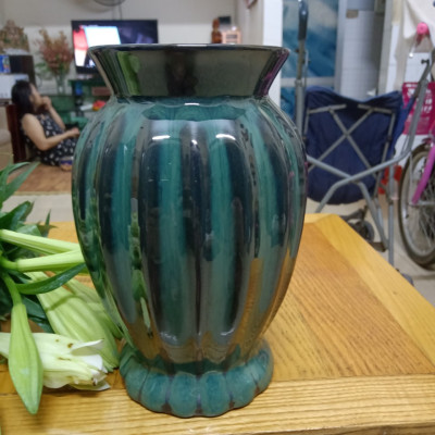 Lọ cắm hoa men hỏa biến gốm sứ Bát Tràng