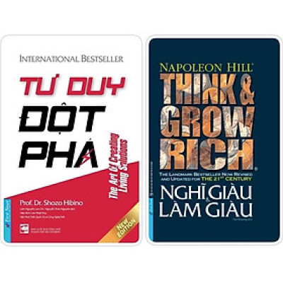 Sách - Combo Bìa cứng Tư duy đột phá + Nghĩ giàu và làm giàu - FirstNews
