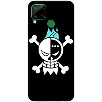 Ốp lưng dành cho Realme C15 mẫu Đầu Lâu Tóc Xanh